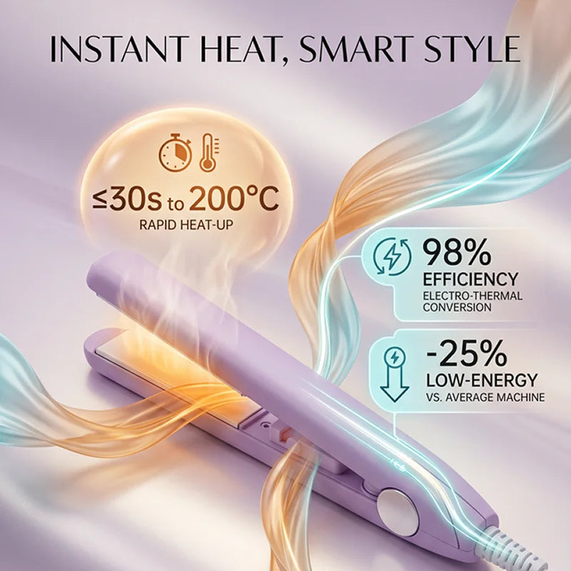 New Curling Iron Mini Hair Straightener Iron Ceramic Straightening Styling Tools Hair Curler Flat Iron Beard Straightener