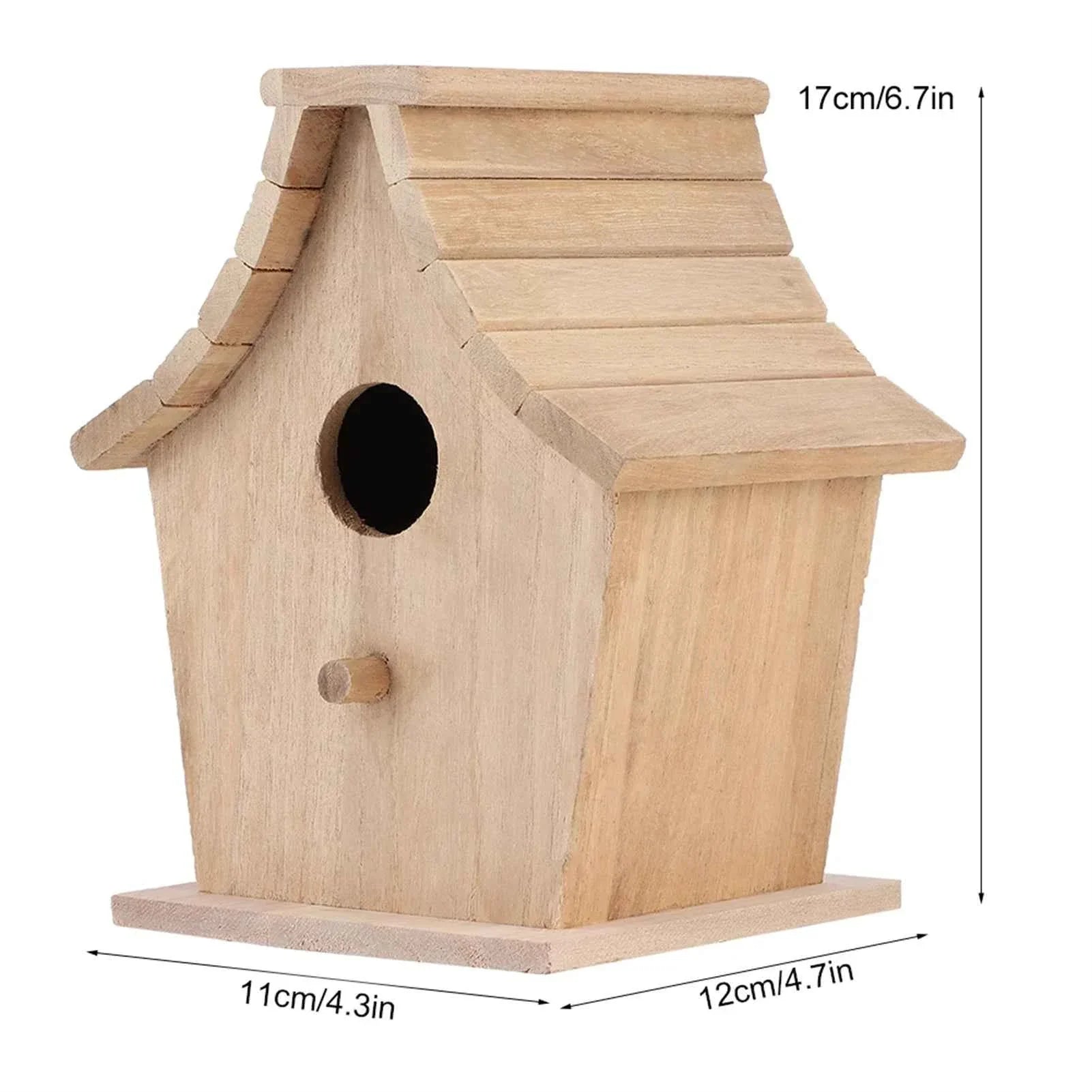 Wood Bird House Breeding Box Hanging Bird House Pet Supplies for Parrots Budgerigar Small Birds Hanging Bird House Bird Supplies