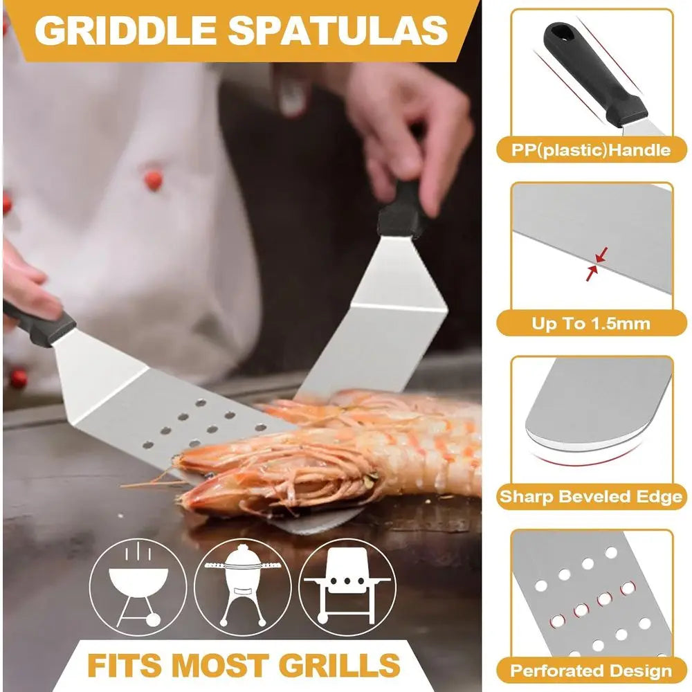 Griddle Accessories Kit Five Piece Heavy Duty Stainless Steel