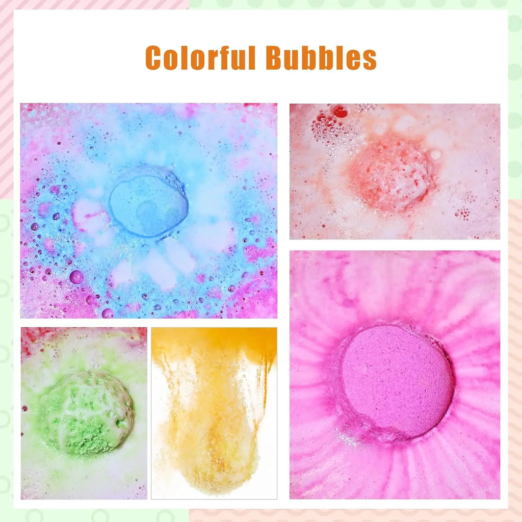 Bath Bombs for Kids with Surprise Inside, 20 Pack Gift Set with Toys, Handmade Child-Safe Fizzy Balls for Birthday, Summer Fun