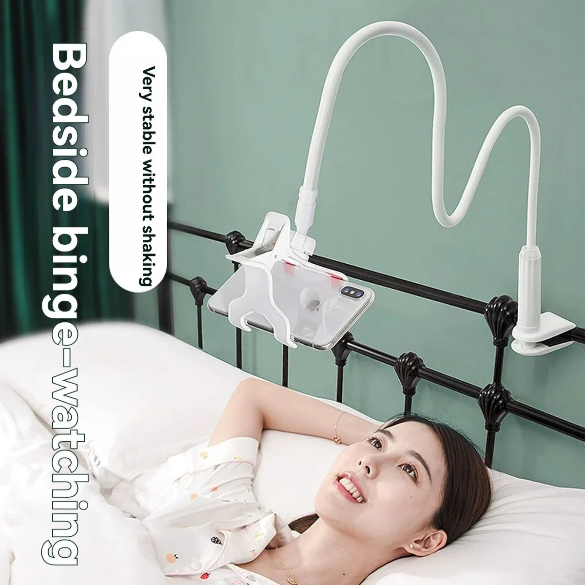 Tablet Bracket for Bed Desk Gooseneck Tablet Stand Flexible Long Arm Clamp 11 inch Tablet Holder For Smartphone Pad