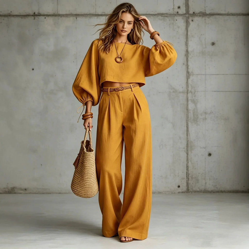 Summer and Autumn New Casual Women's Wear in Europe, America, and Europe Large Loose Cotton Hemp Casual Pants