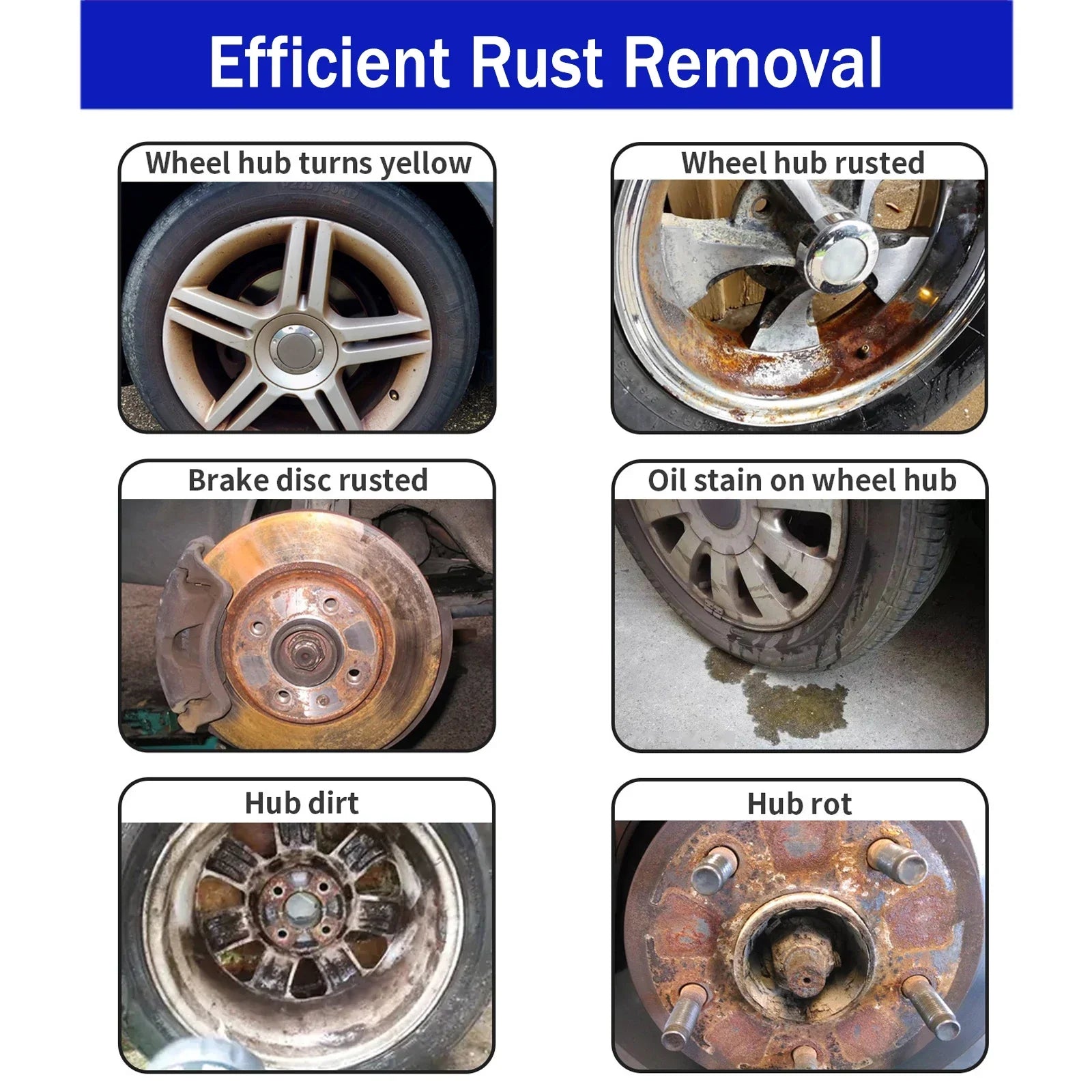 2026 Car All-Purpose Rust Remover Spray - 100ML, Fast-Acting Iron Oxidation Eliminator, Restores Shine, Safe on Various Surfaces