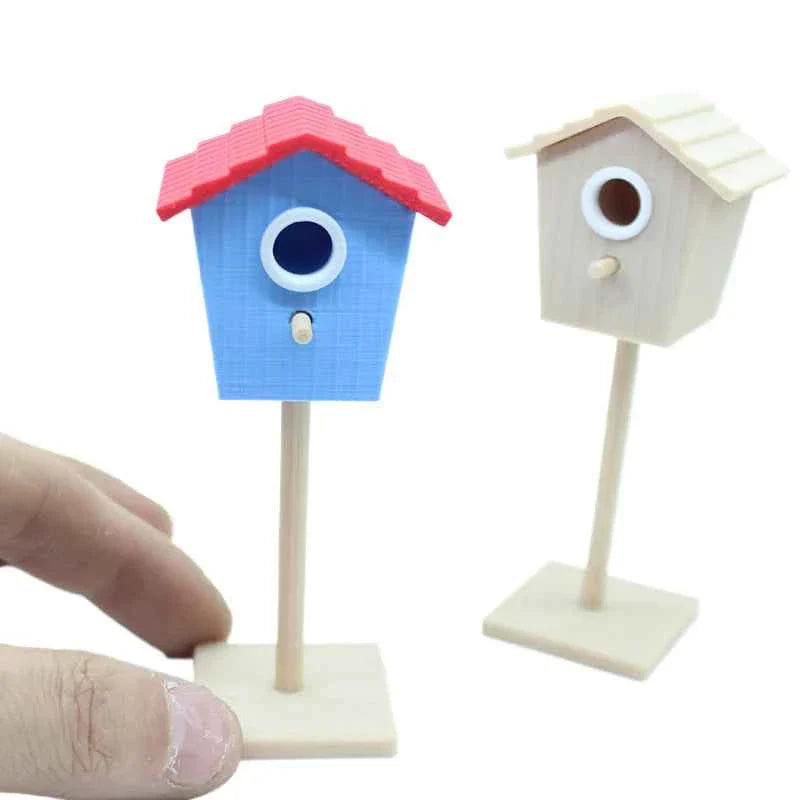 1:12 Dollhouse Miniature Bird House Garden Courtyard Model Decor Toy Doll House Accessories