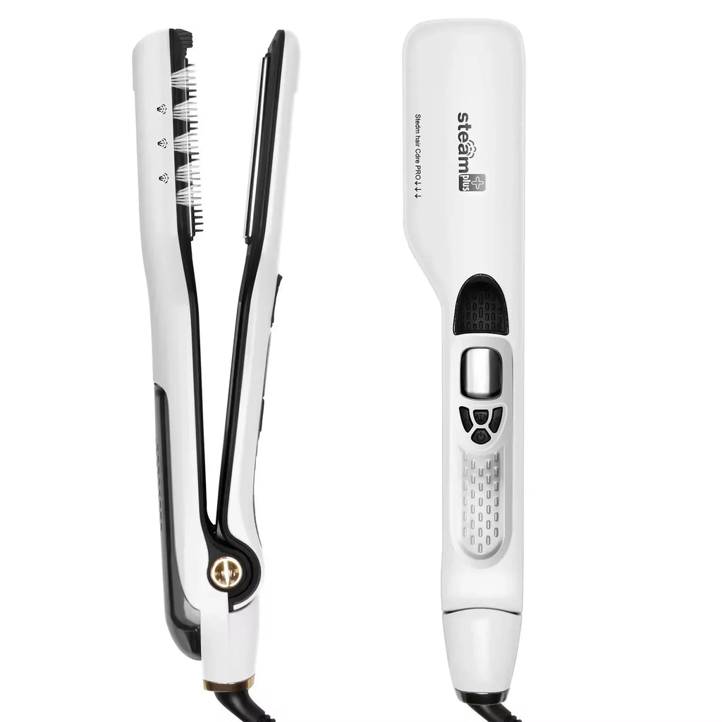 High quality   Wide Plate Steam Hair Straightener Temperature Controlled Perm Negative Ions Do Not Hurt Hair Ceramic Plate Strai
