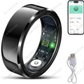2026 Smart Ring Blood Pressure Heart Rate Sleep Monitoring Smartring IP68 & 5ATM Waterproof Multi-sport Mode Smartring Man Women