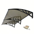 80''x 40'' Window Canopy Awning Front Door Patio Cover Outdoor Polycarbonate