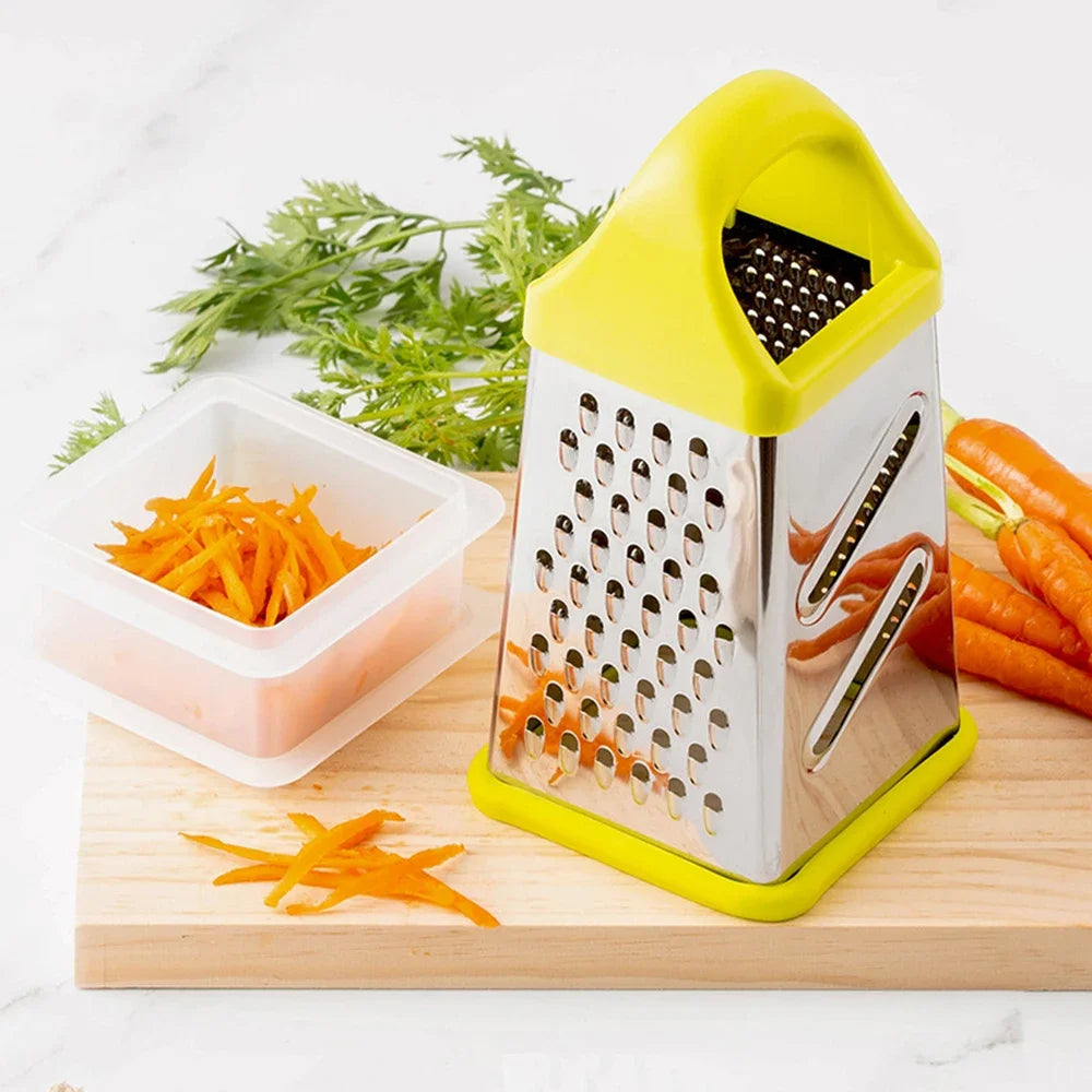 Multifunctional 4 Side Manual Vegetable Grater Chopper Stainless Steel