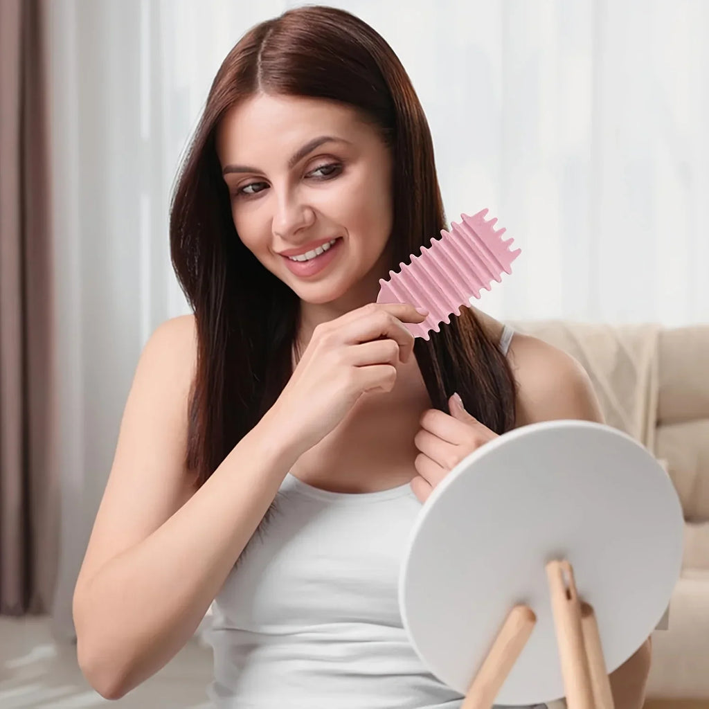 1/2pcs Detangling Candy Brush Curly Hair Scalp Massage Hair Comb with Cleaning Claw Natural Bristles Define Hair Styling Tools