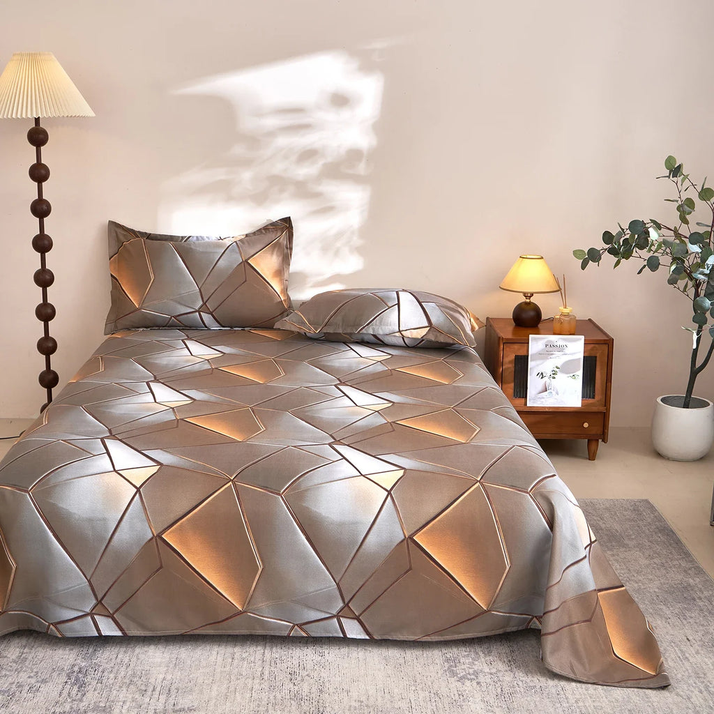 1 Piece of Printed Bed Sheet. Single Bed. Double Bed. Comfortable