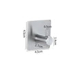 Adhesive Heavy Duty Wall Hook Waterproof Stainless Steel, Mounting - Bathroom and Bedroom