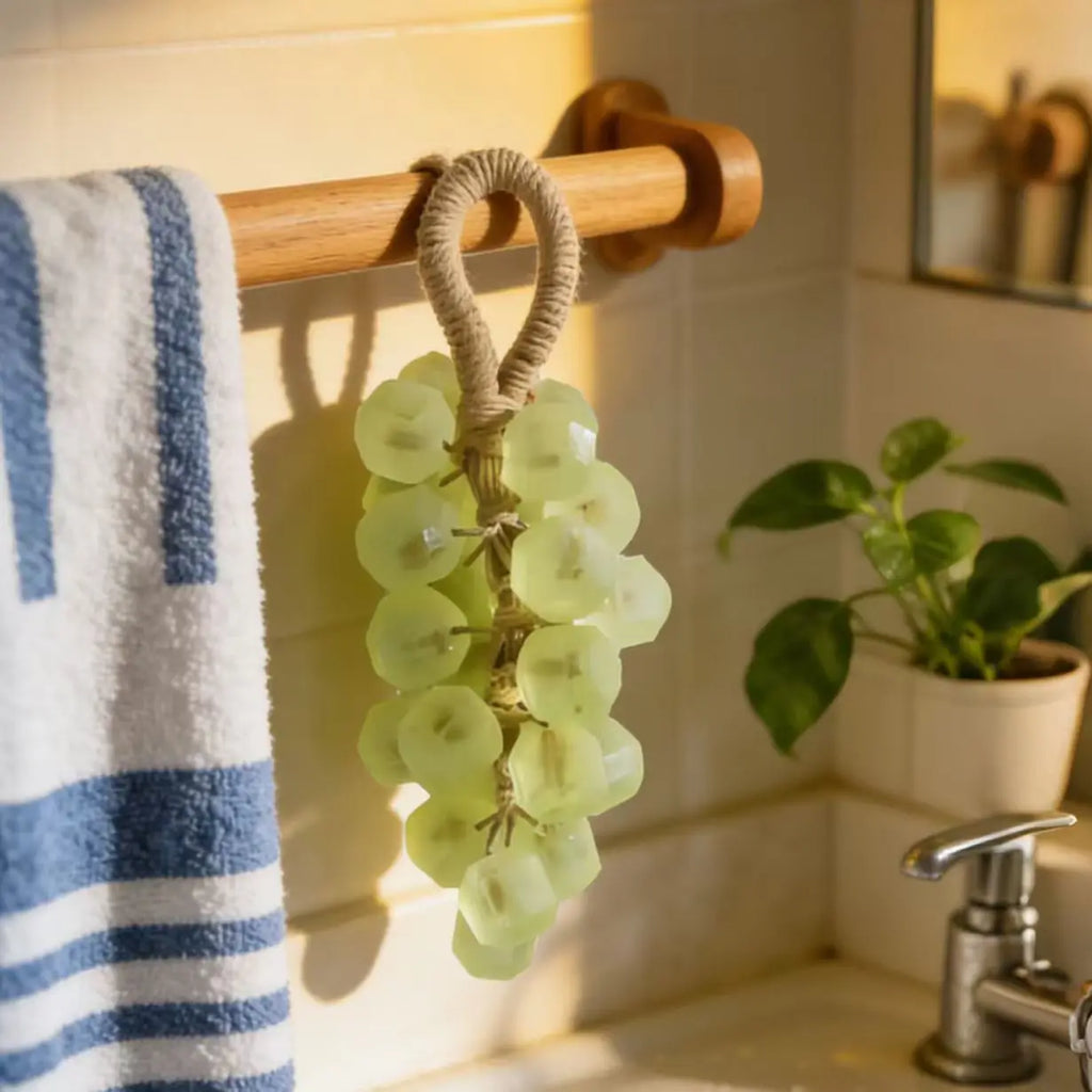 Grape Hand Soap Deep Clean Remove Dirt Hydrating Nourish Soften Hand Skin Repair Dryness Smooth Texture Delicate Handmade Soaps