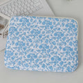 11/13/15 Inch Laptop Sleeve Quilted Laptop Bag Coquette Floral Laptop