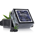 B+100G Bamboo Charcoal Powder Deep Cleaning Soap Plant Oil Soap Keratin Protein Men's Bath and Face Wash Handmade Soap