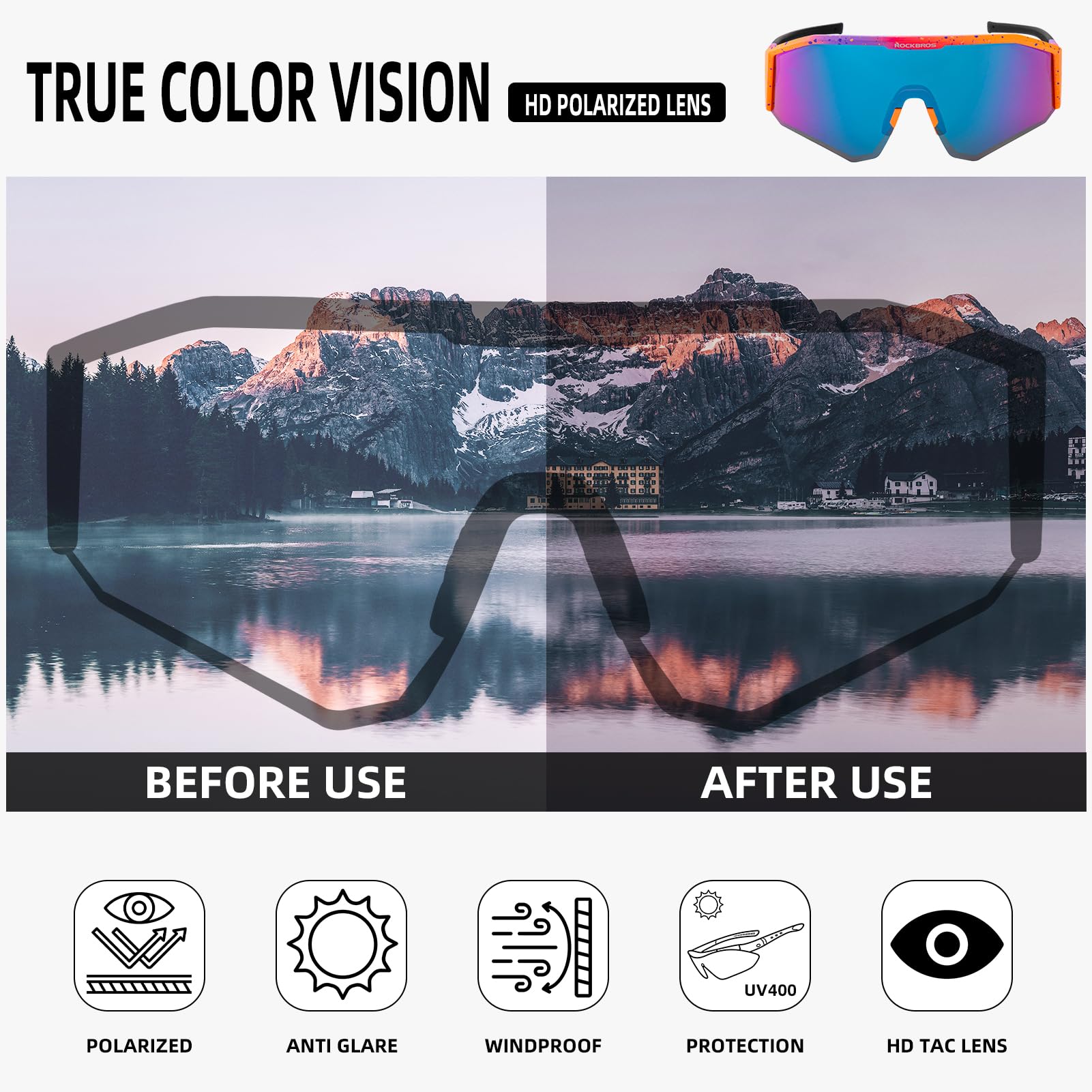 Polarized Sunglasses with Adjustable Fit (UV400)