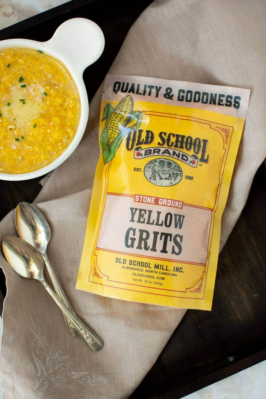 Old School Brand Stone Ground Yellow Grits
