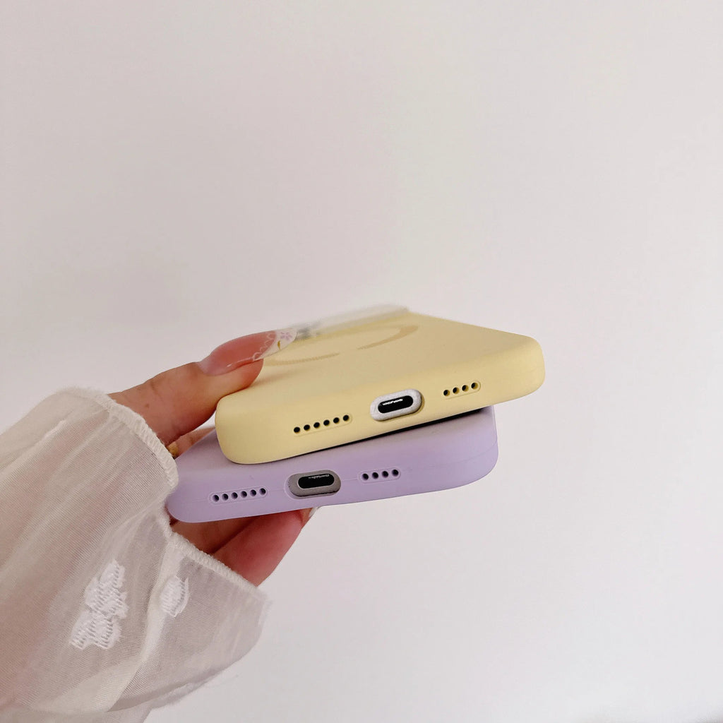 Silicone MagSafe Magnetic Phone Case.