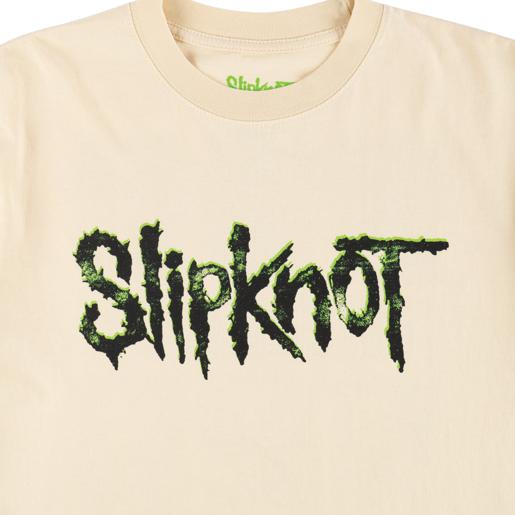 Welcome x Slipknot Tomorrow Boxy Garment-Dyed Tee - Bone