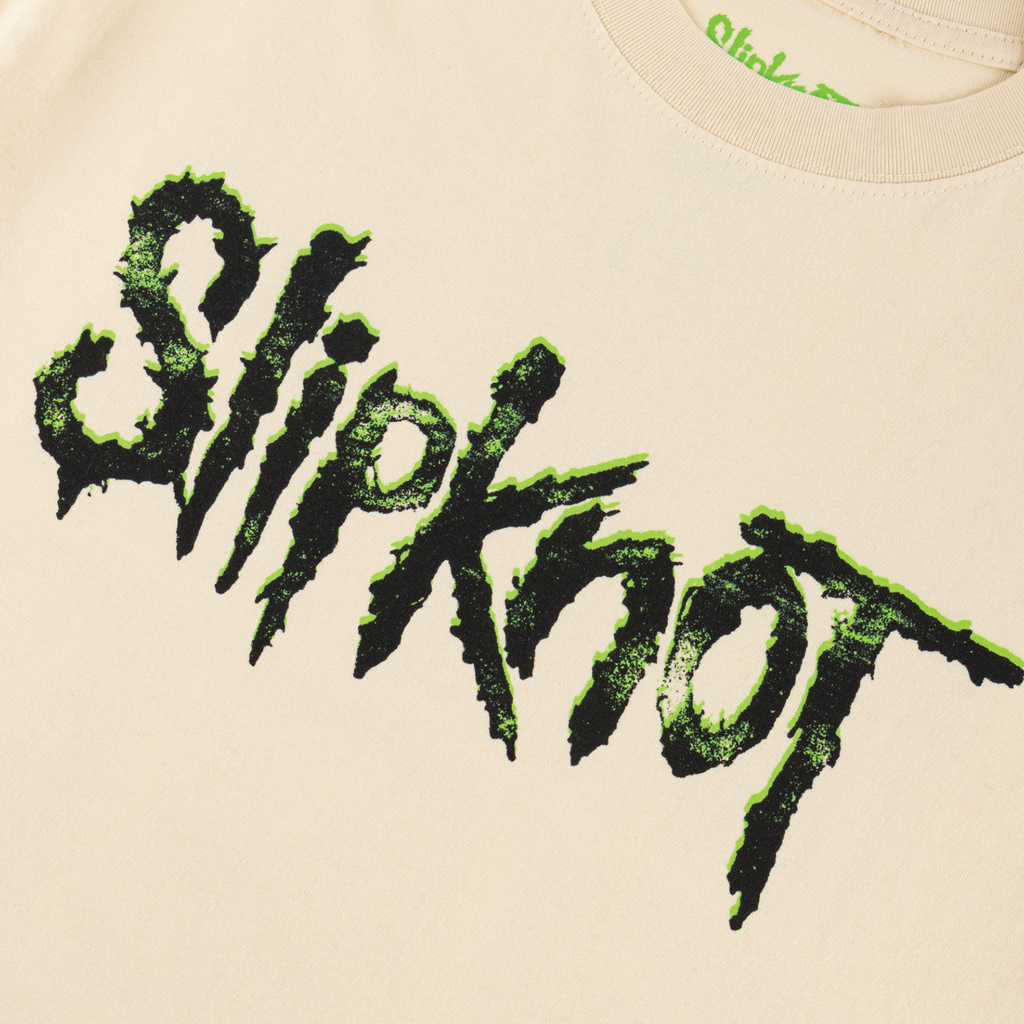 Welcome x Slipknot Tomorrow Boxy Garment-Dyed Tee - Bone