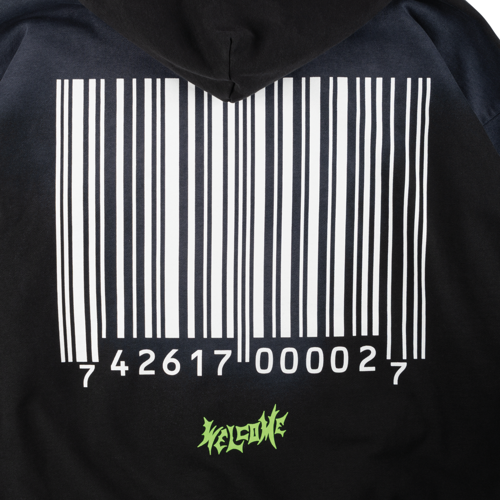 Welcome x Slipknot Ravenous Distressed Sun Fade Hoodie - Black Fade