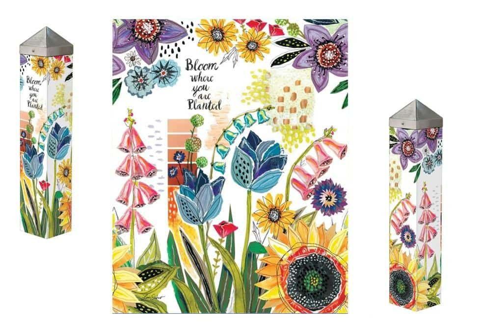 Snippets Art Pole 20 Inches Tall Bloom Where You Are Planted