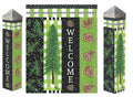 Snowy Pines 20 Inch Art Pole