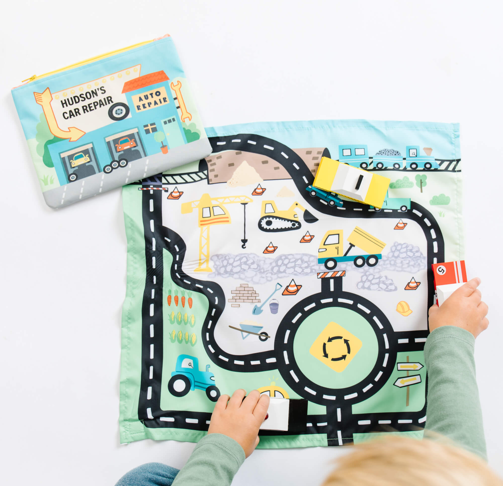 Toy Car Mat with Cars - All-in-One Travel Play Set