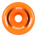 Sonar Zen Roller Skate Wheels 62mm 85a - Orange (4 Pack)