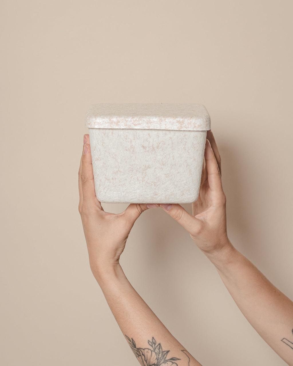 The Sculpted Bin - Petite with Lid | Set of 3