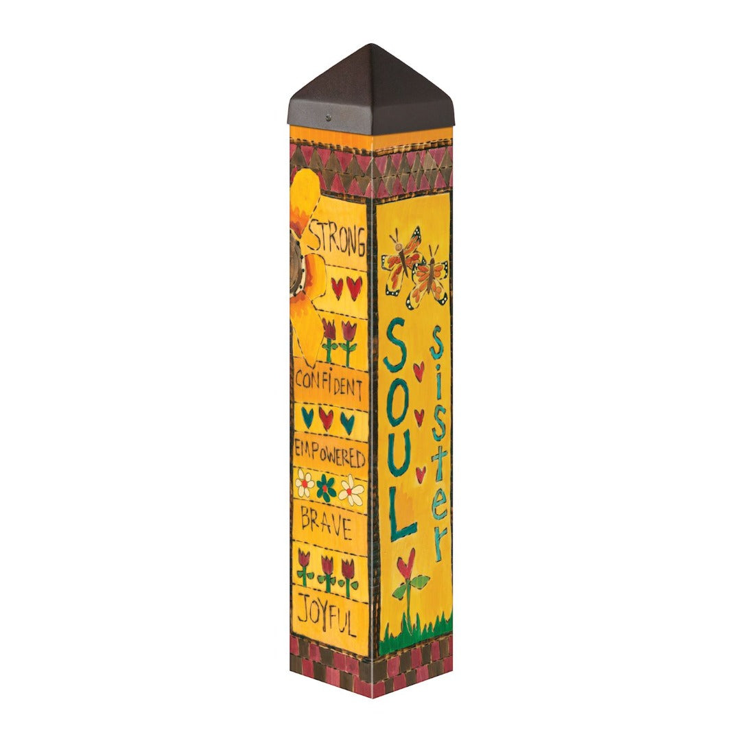 Soul Sister Art Pole 20 Inches Tall