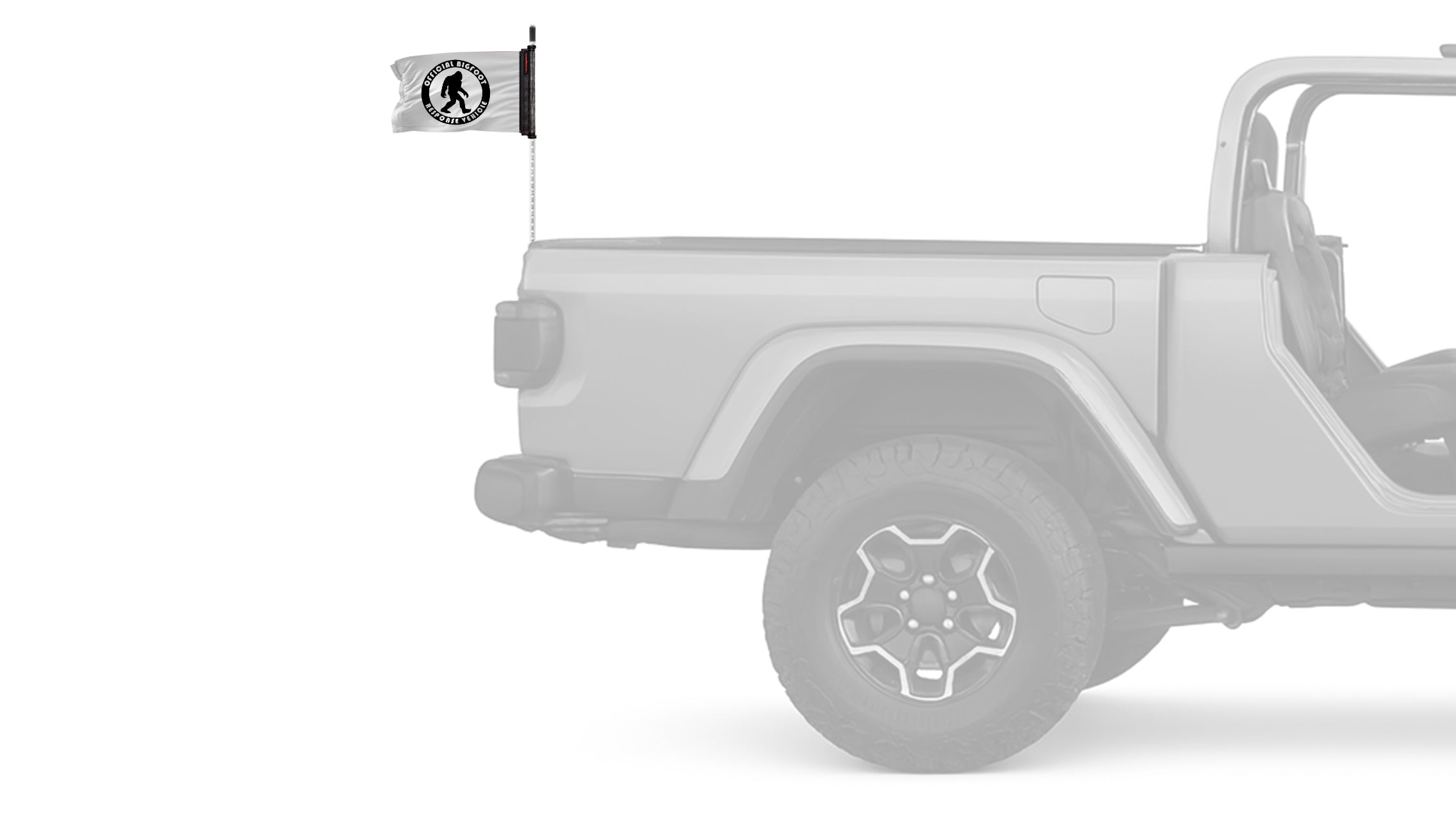 Bigfoot 12"x18" Forever Wave Flag for Jeep Wrangler LJ 2003-2006