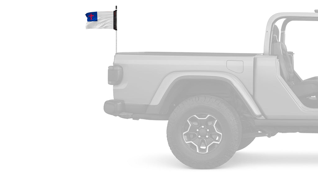Christian 12"x18" Forever Wave Flag for Jeep Wrangler LJ 2003-2006