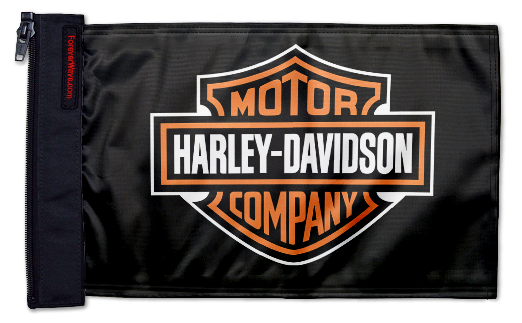 Harley Davidson 12"x18" Forever Wave Flag for Jeep Wrangler TJ 1996-2006
