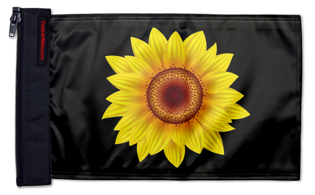 Sunflower 12"x18" Forever Wave Flag for Jeep Wrangler CJ-7 and CJ-8 1976-1986