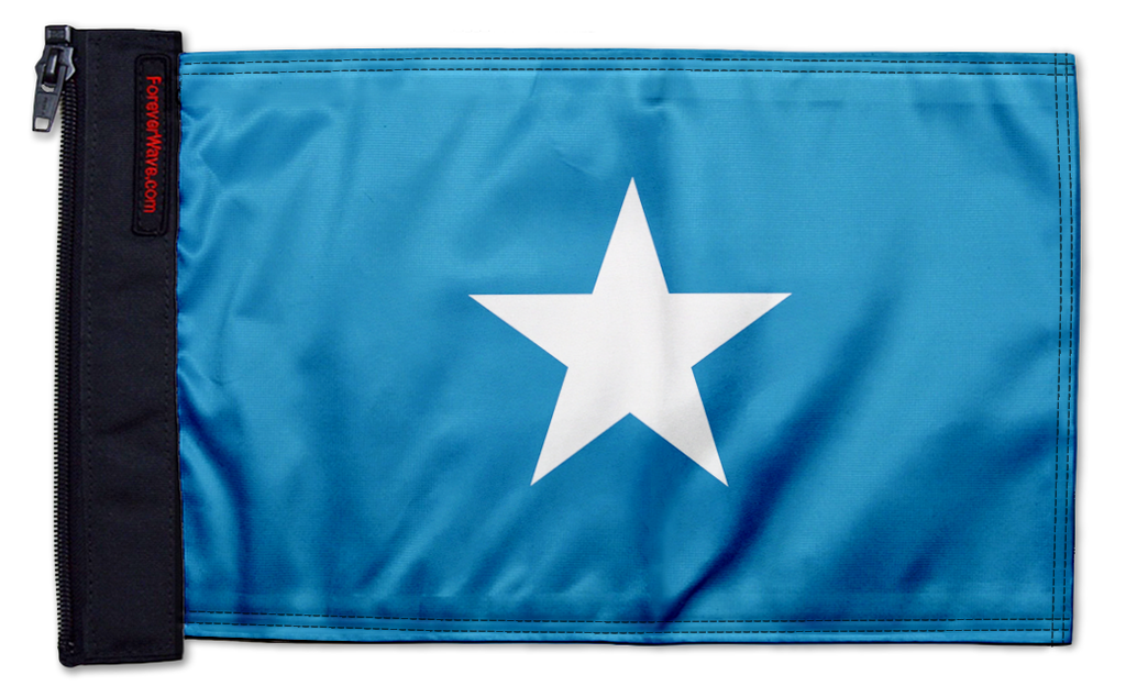 Bonnie Blue 12"x18" Forever Wave Flag for Jeep Wrangler CJ-7 and CJ-8 1976-1986