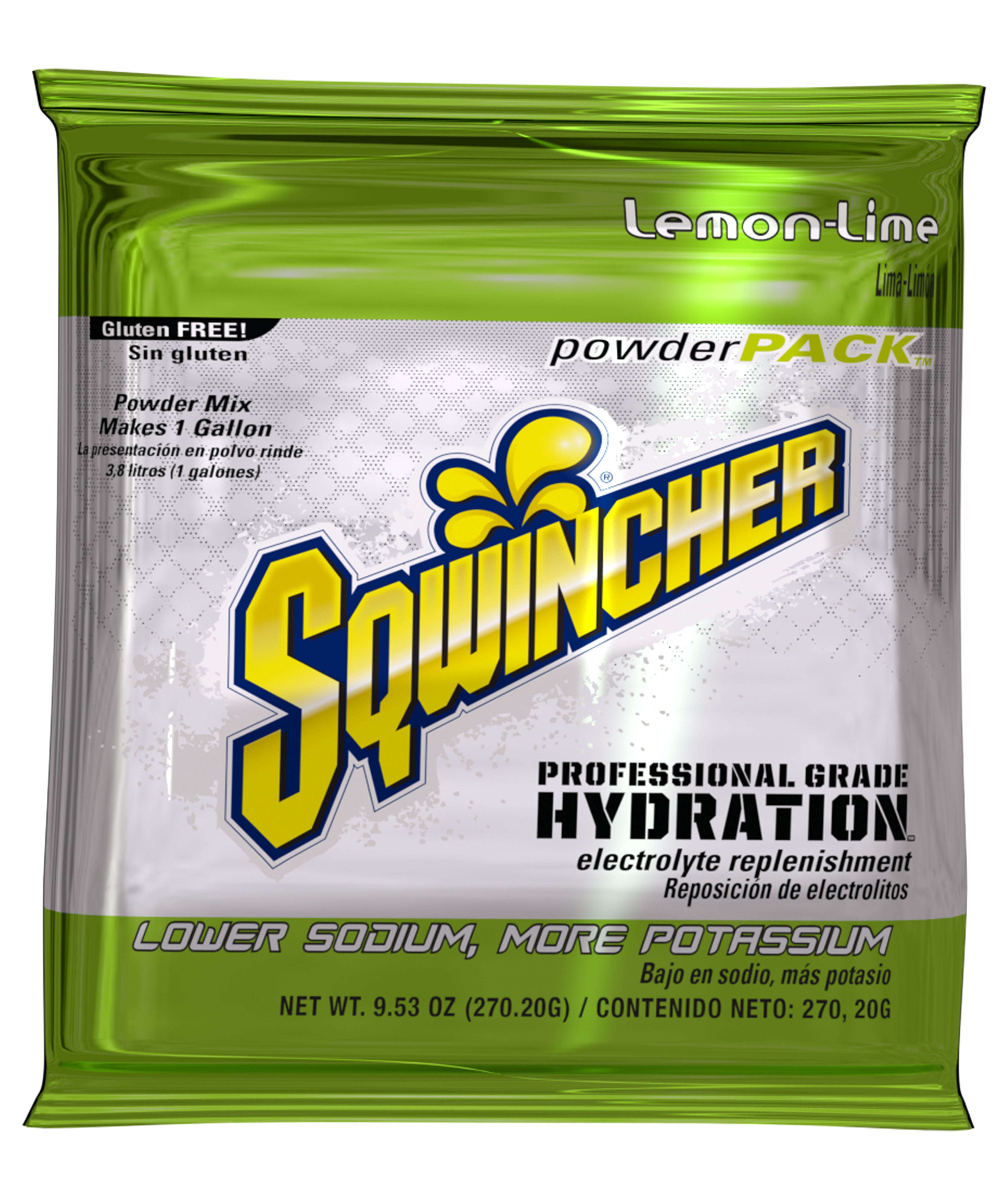 Sqwincher 1 Gallon Electrolyte Powder Pack Drink Mix Lemon-Lime - X383-MC600