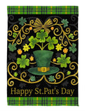 St. Patrick's Day Ornate 2 Sided Garden Flag
