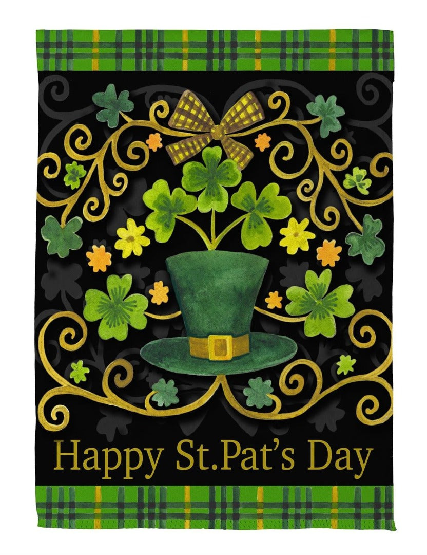 St. Patrick's Day Ornate 2 Sided Garden Flag