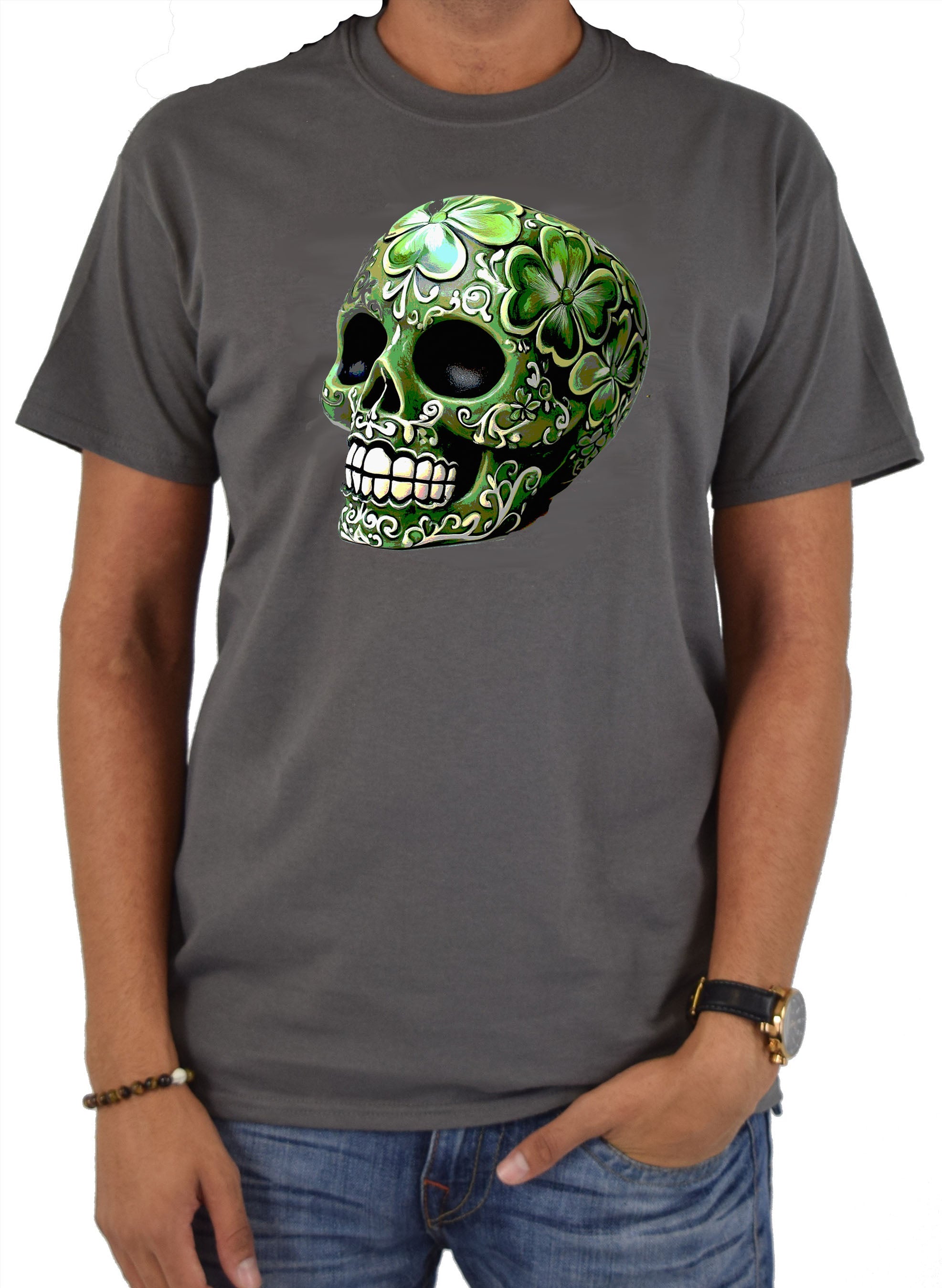 St. Pattys Day Sugar Skull T-Shirt