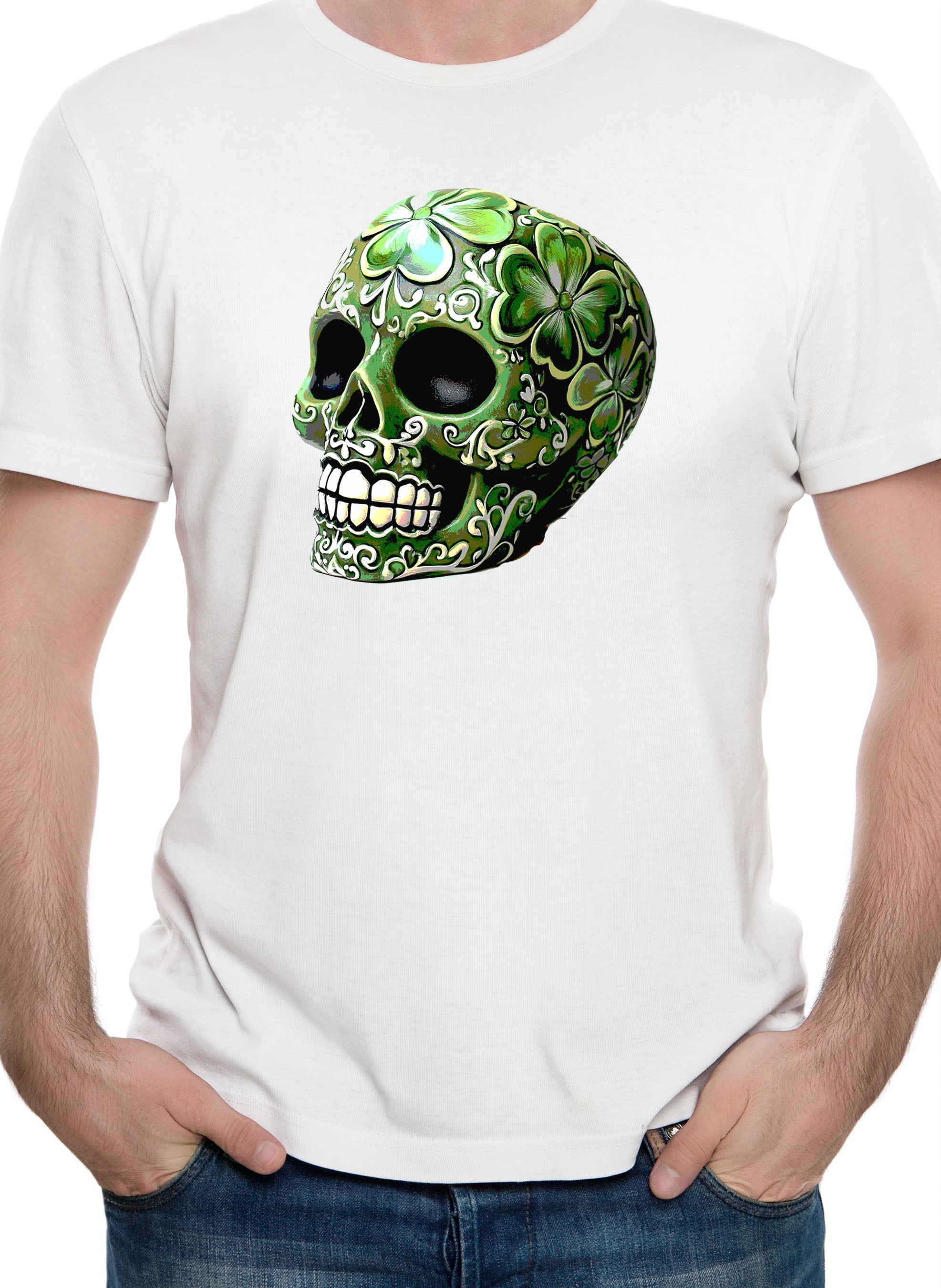 St. Pattys Day Sugar Skull T-Shirt