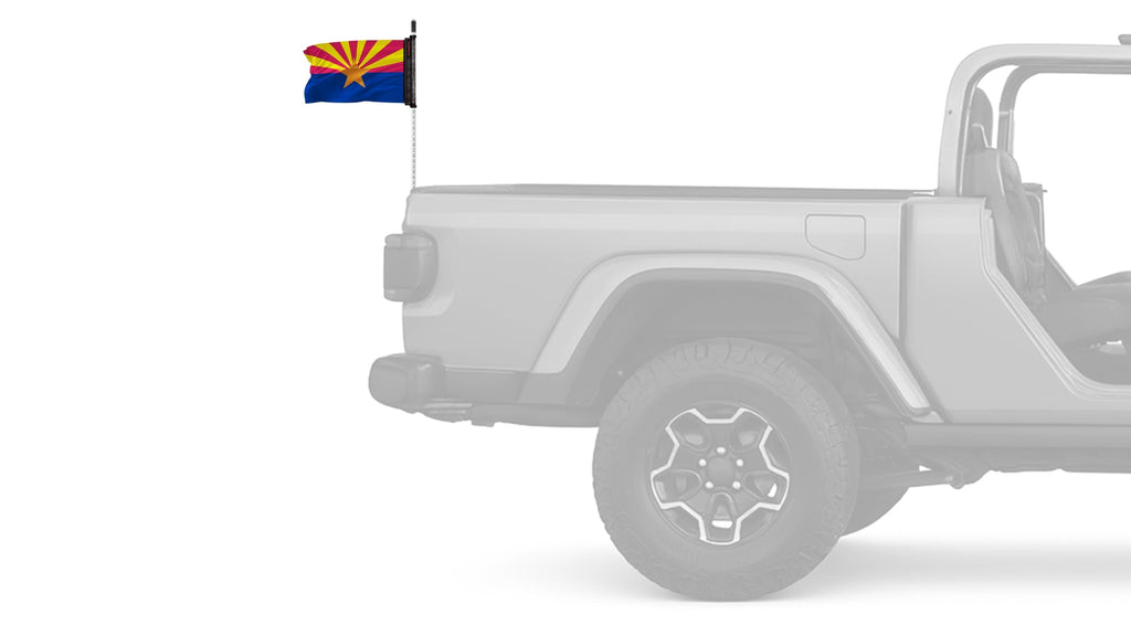 State Flag Arizona 12"x18" Forever Wave Flag for Jeep Wrangler JK 2-Door 2007-2018
