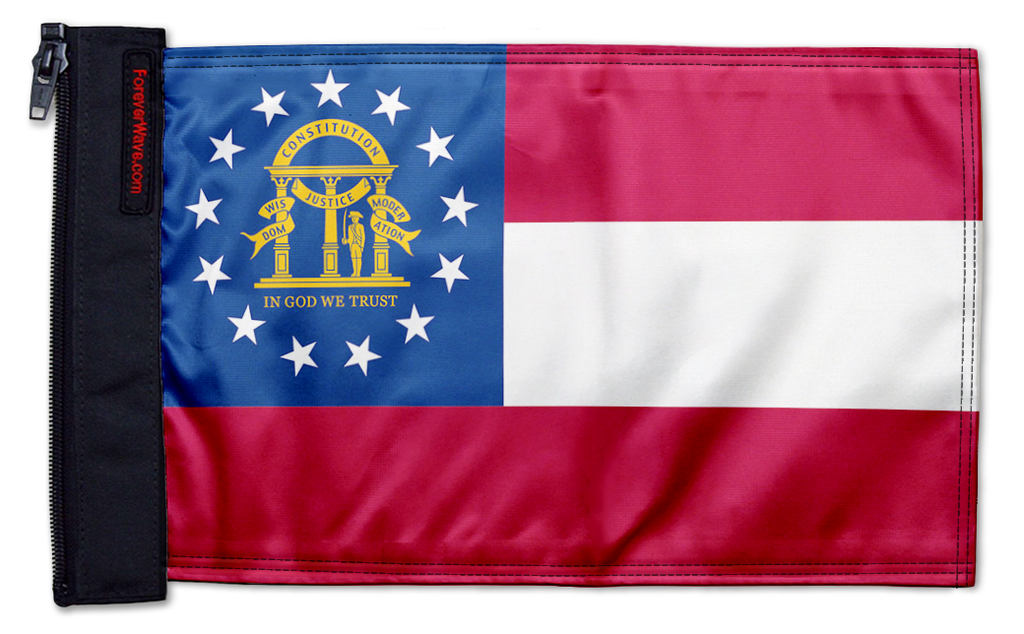 State Flag Georgia 12"x18" Forever Wave Flag