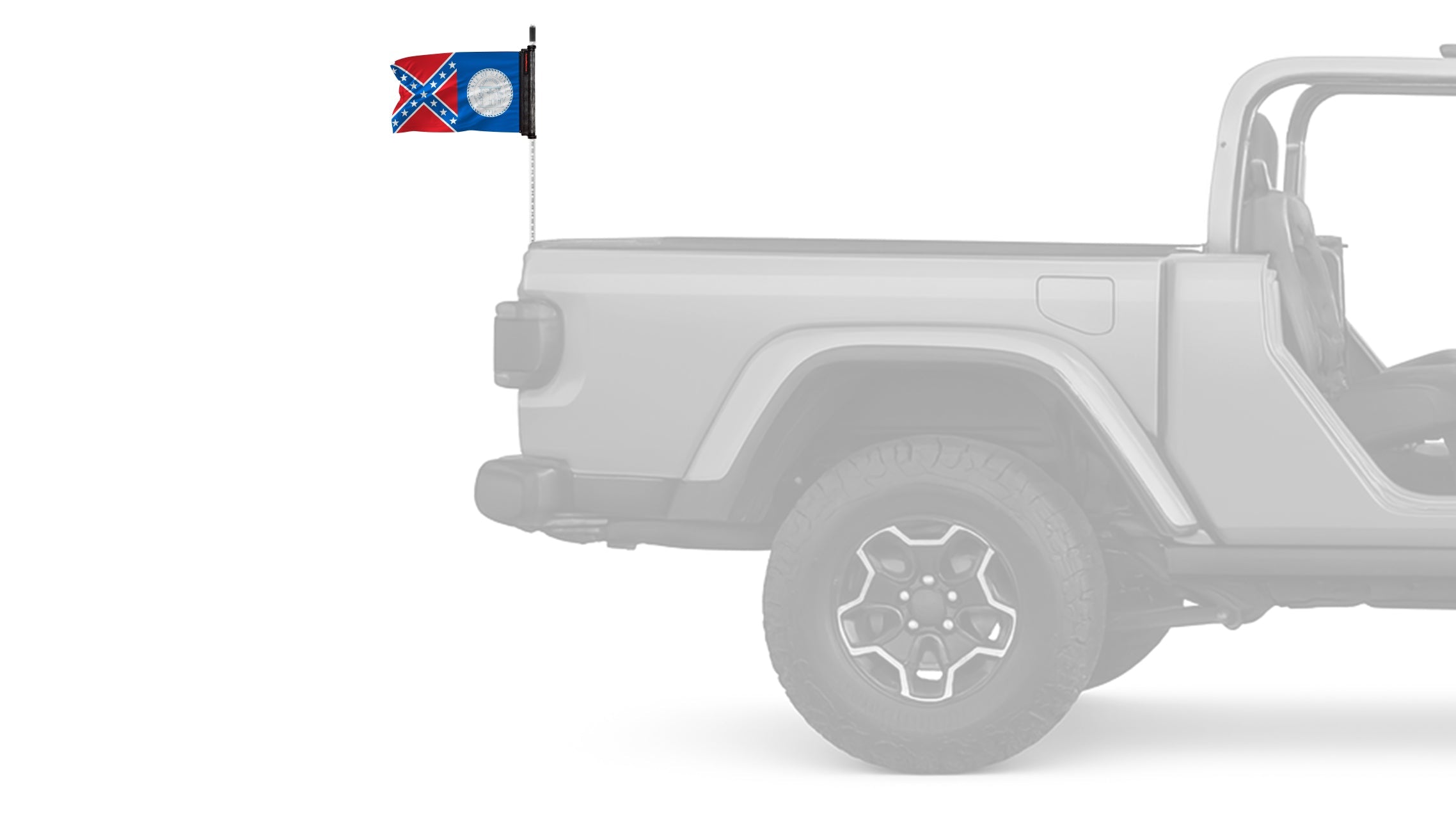 State Flag Georgia Old Style 12"x18" Forever Wave Flag for Jeep Wrangler TJ 1996-2006