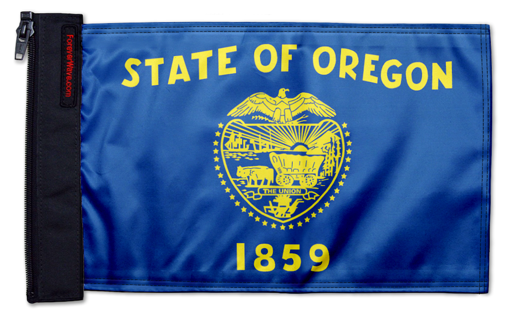 State Flag Oregon 12"x18" Forever Wave Flag
