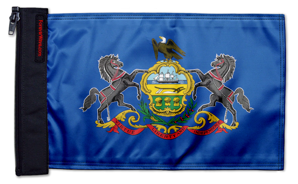 State Flag Pennsylvania 12"x18" Forever Wave Flag