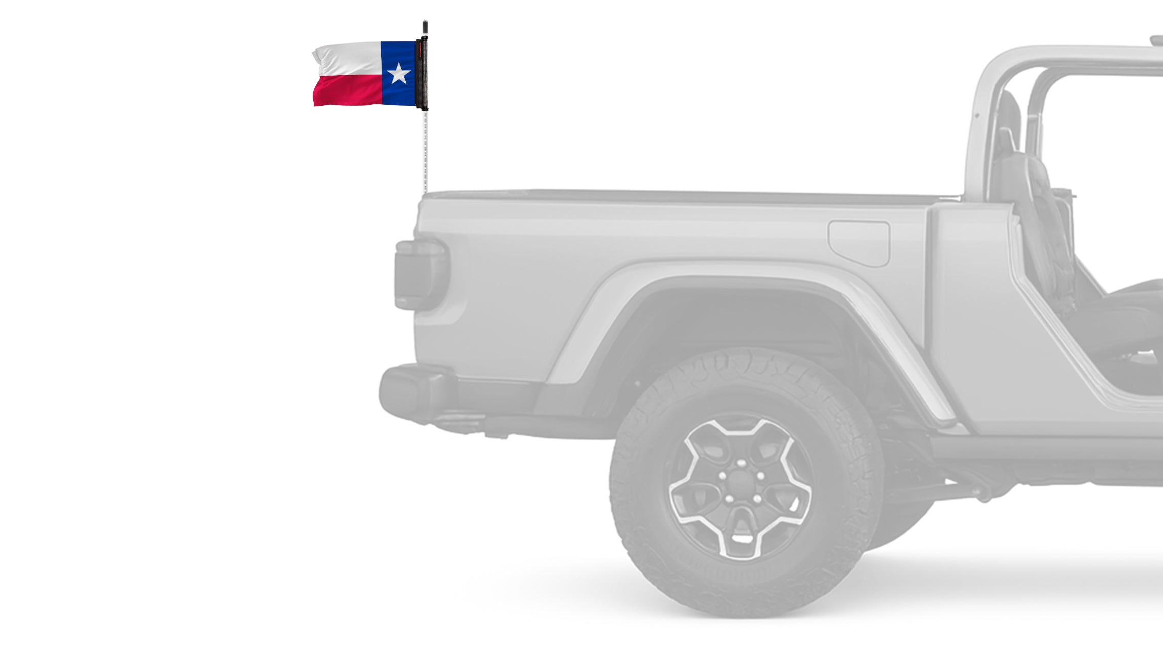State Flag Texas 12"x18" Forever Wave Flag for Jeep Wrangler YJ 1986-1995