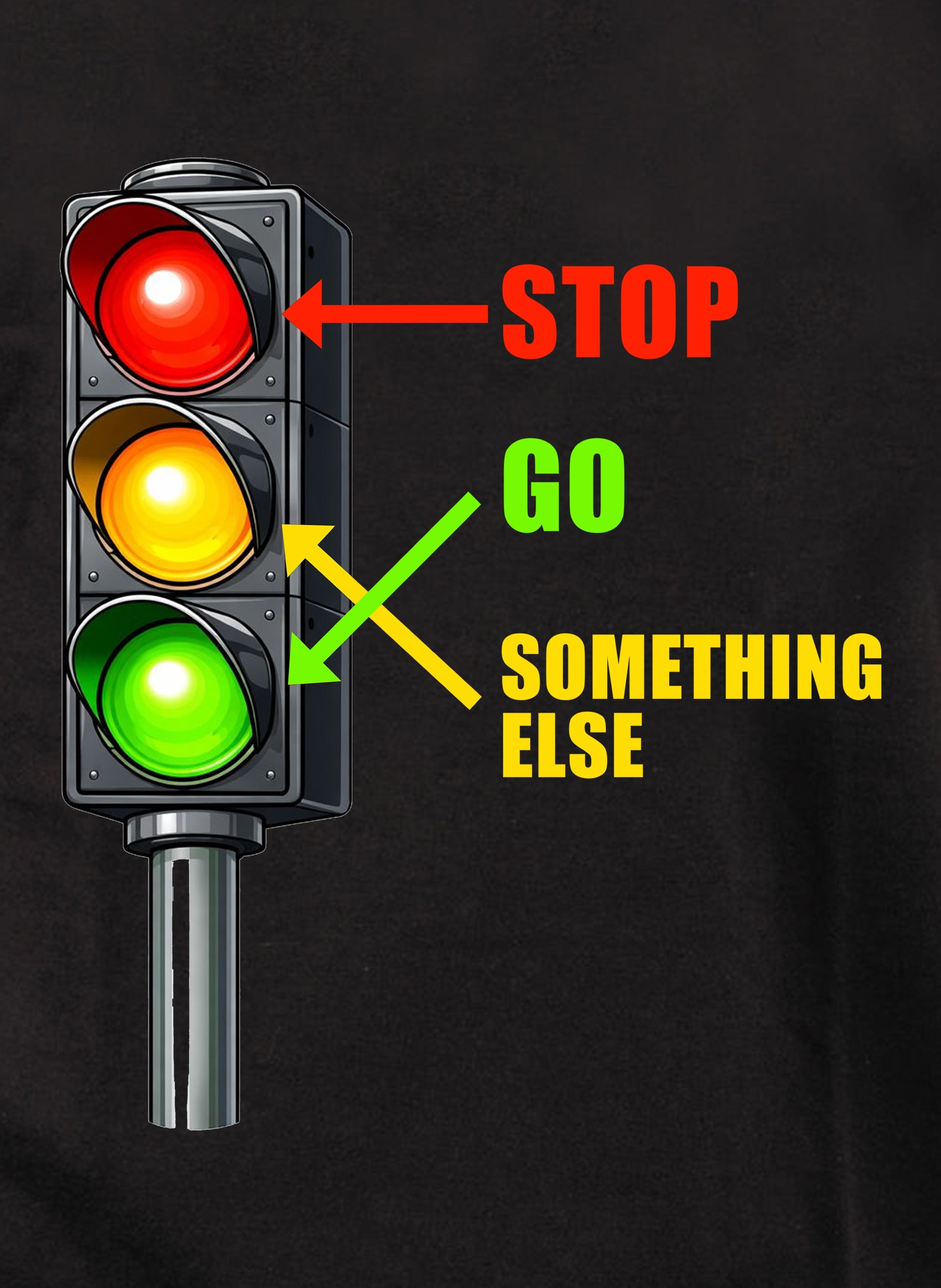 Stop. Go. Something Else Kids T-Shirt