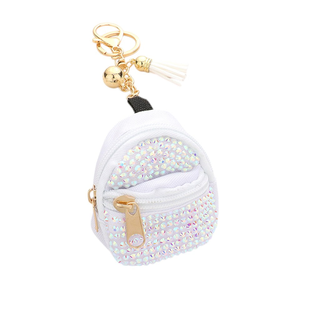 Studded Backpack Bag Tassel Bag Charm
