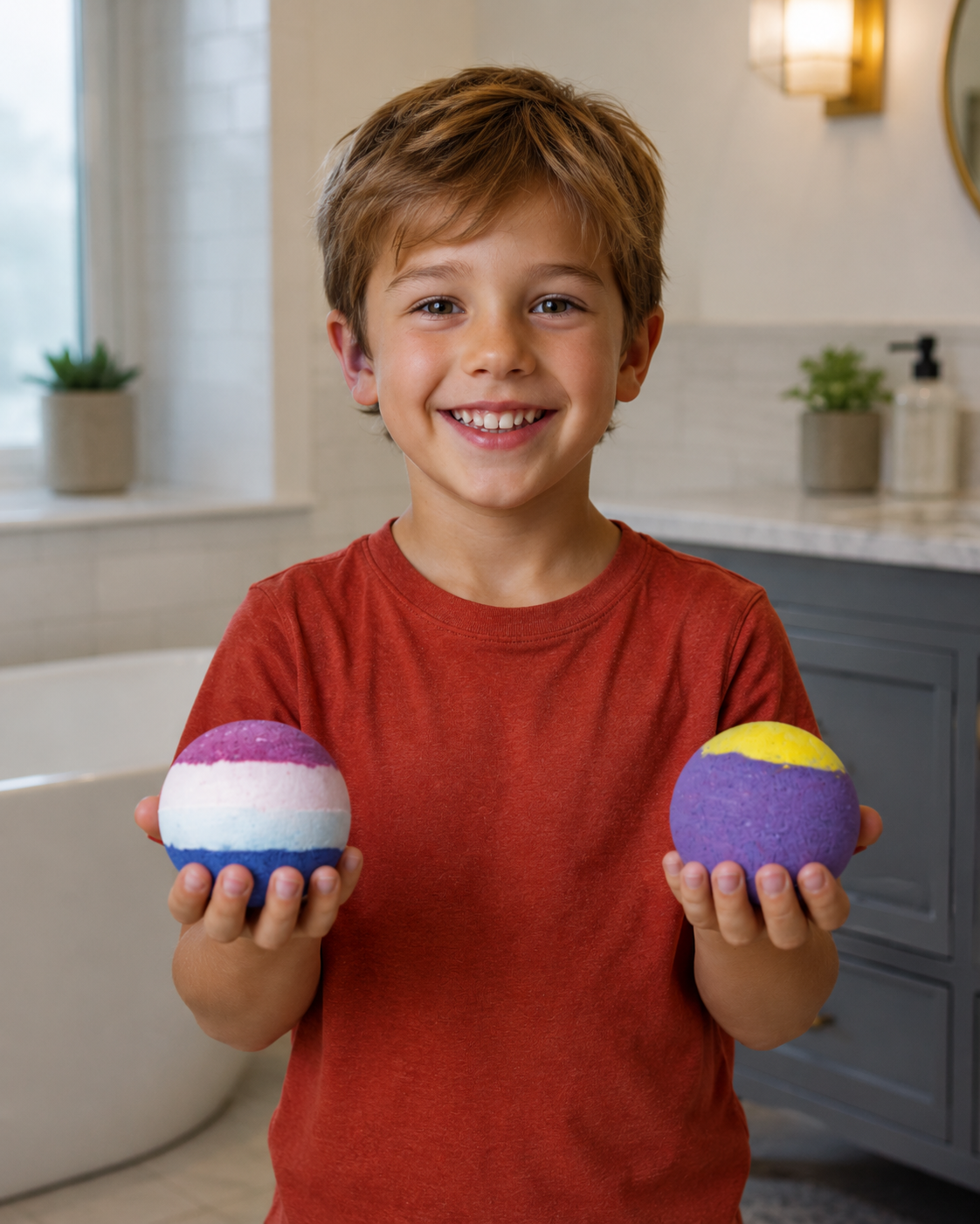 EvolutionUSA 6pc Epic Superhero Bath Bombs for Kids