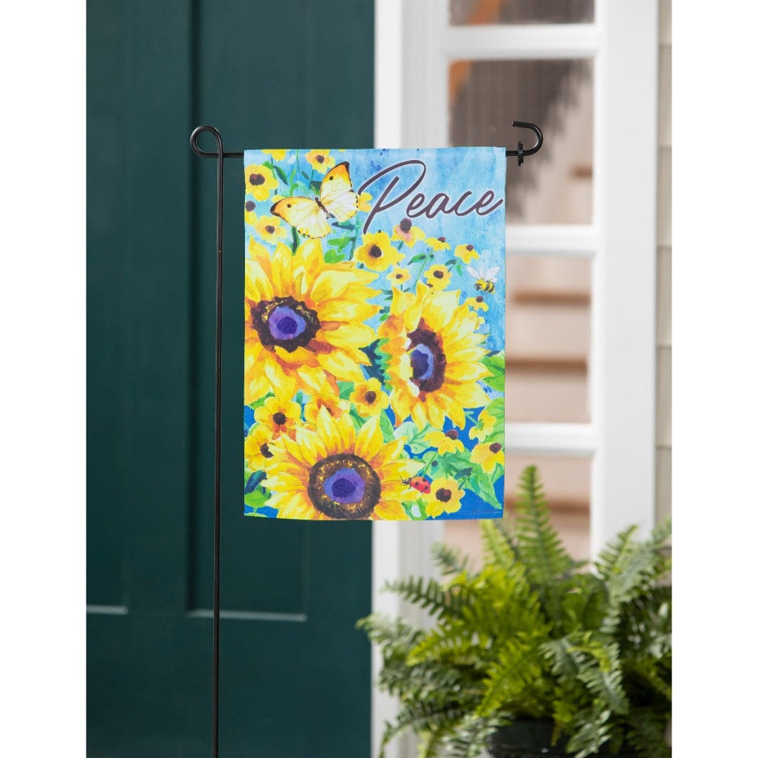 Summer Peace Sunflowers Garden Flag 2 Sided